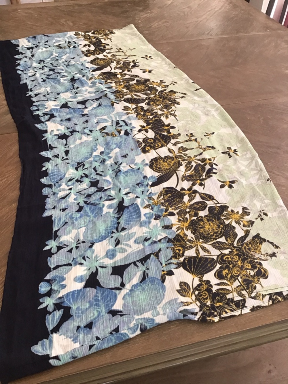 Roffe Accessories beautiful women’s floral sheer boho kimono wrap scarf overlay - Picture 11 of 16